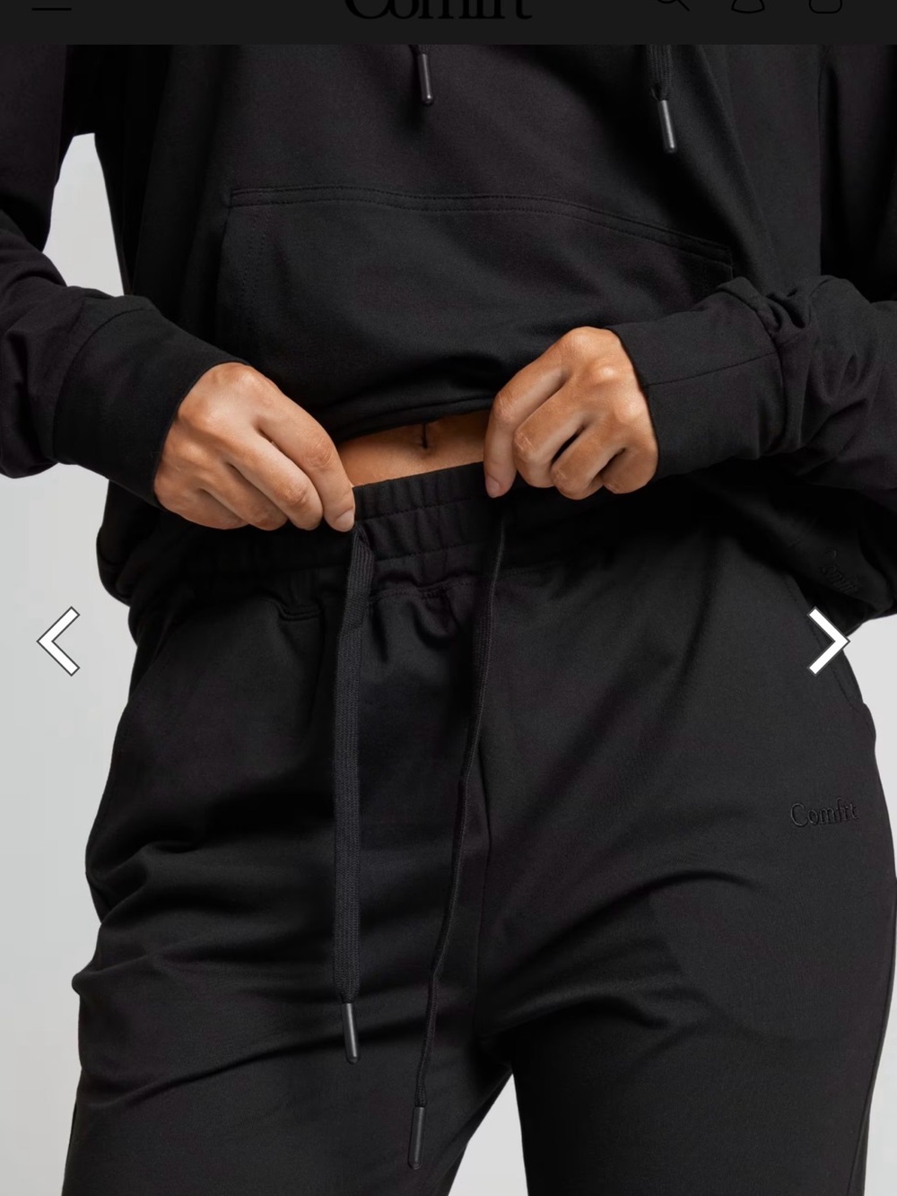 Women’s Black Jogger Set-  Comfrt - Picture 2 of 3